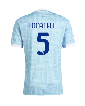 Juventus Manuel Locatelli #5 Maglia Gara Trasferta Repliche 2025-26 Maniche Corte